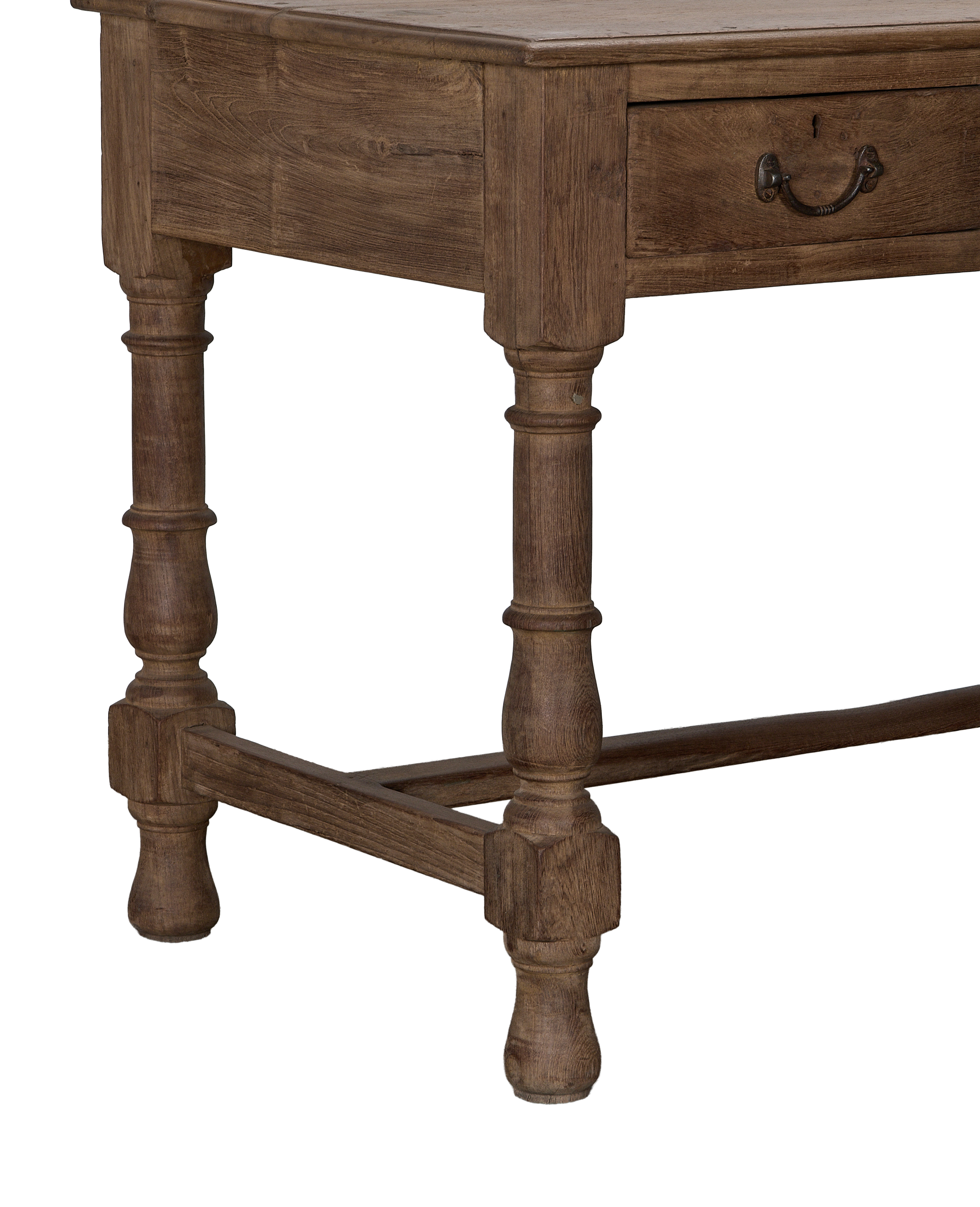 Wood Desk - Natural alternate angle