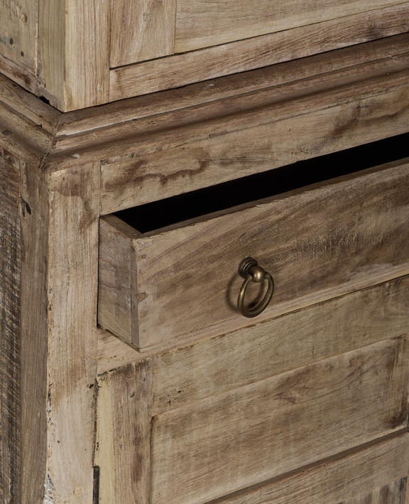 Wood Cabinet - Bleached