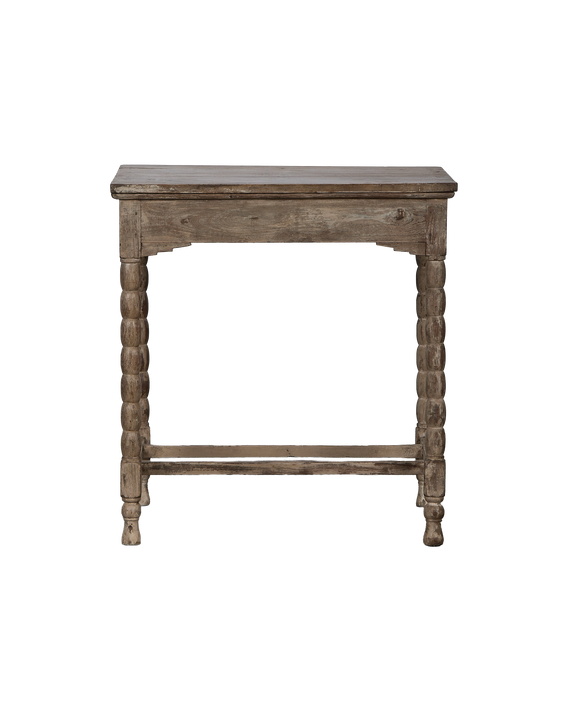 Wood Side Table - Bleached