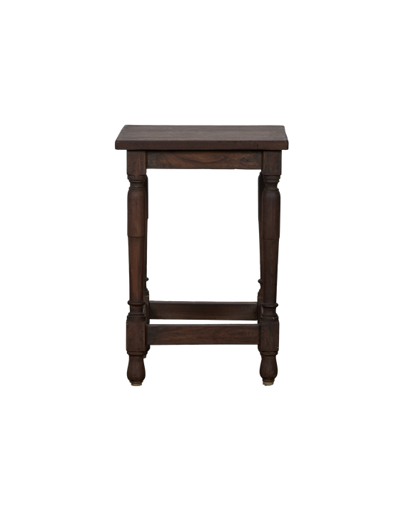 Wood Side Table - Stained