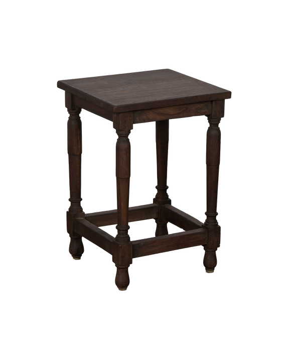 Wood Side Table - Stained