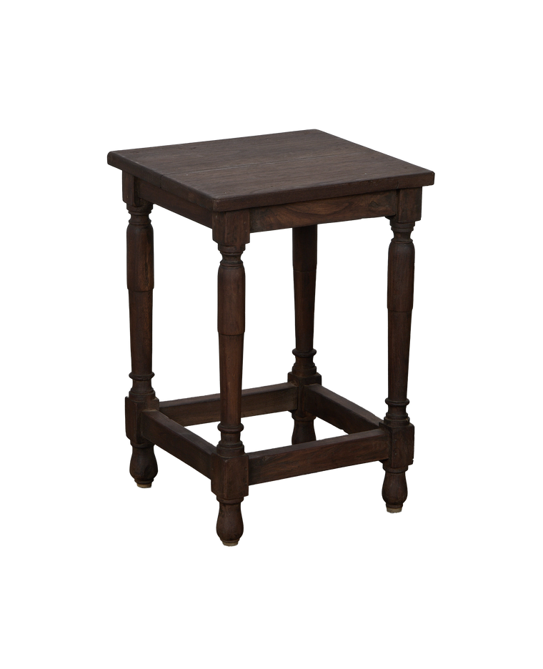 Wood Side Table - Stained