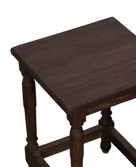 Wood Side Table - Stained