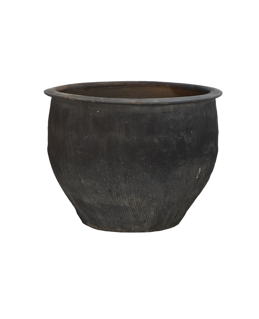 Vintage Chinese OAK water planter, showing natural texture and condition.