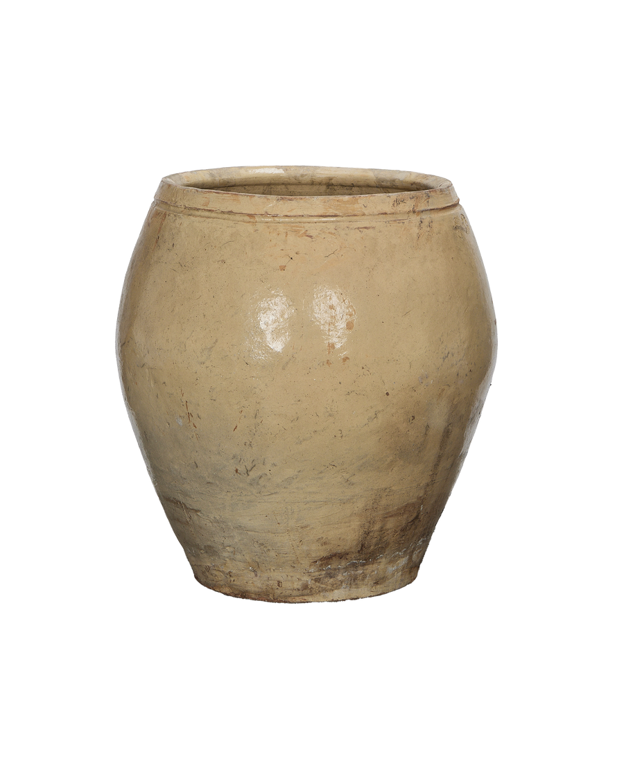 Vintage Chinese OAK Plum Planter, textured stone surface, showing unique aged patina.