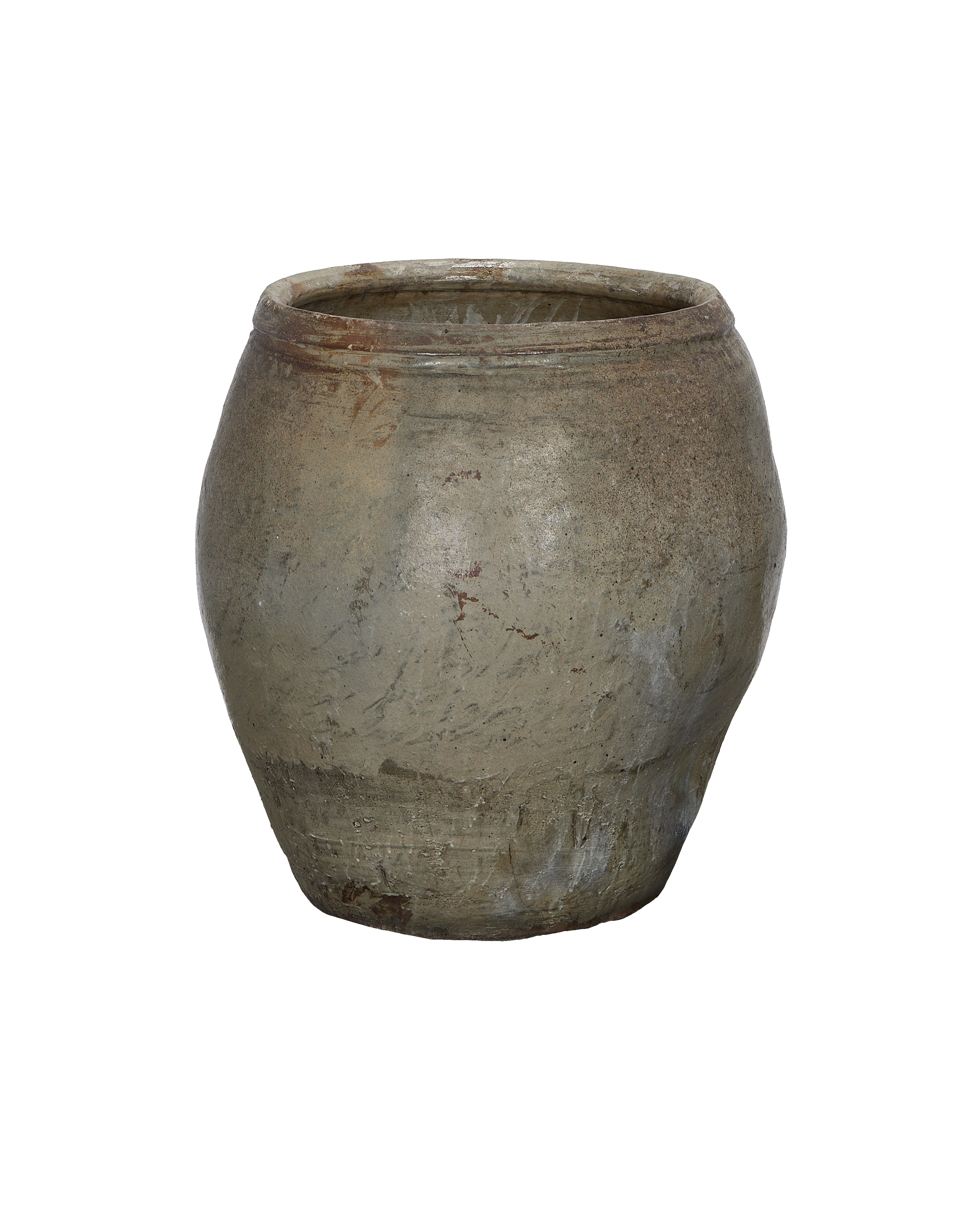 Vintage Chinese plum planter (oak), showing detailed aged texture and rustic condition.