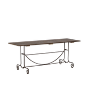 Wood & Iron Garden Table