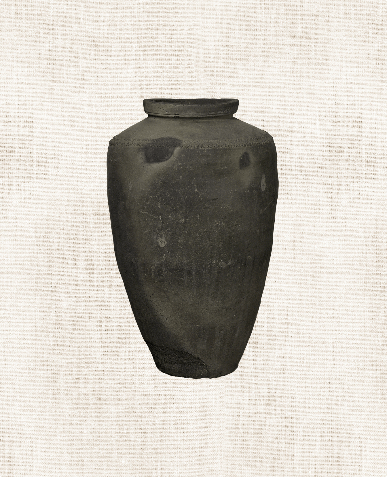 Vintage Grain Pot from India made of Clay