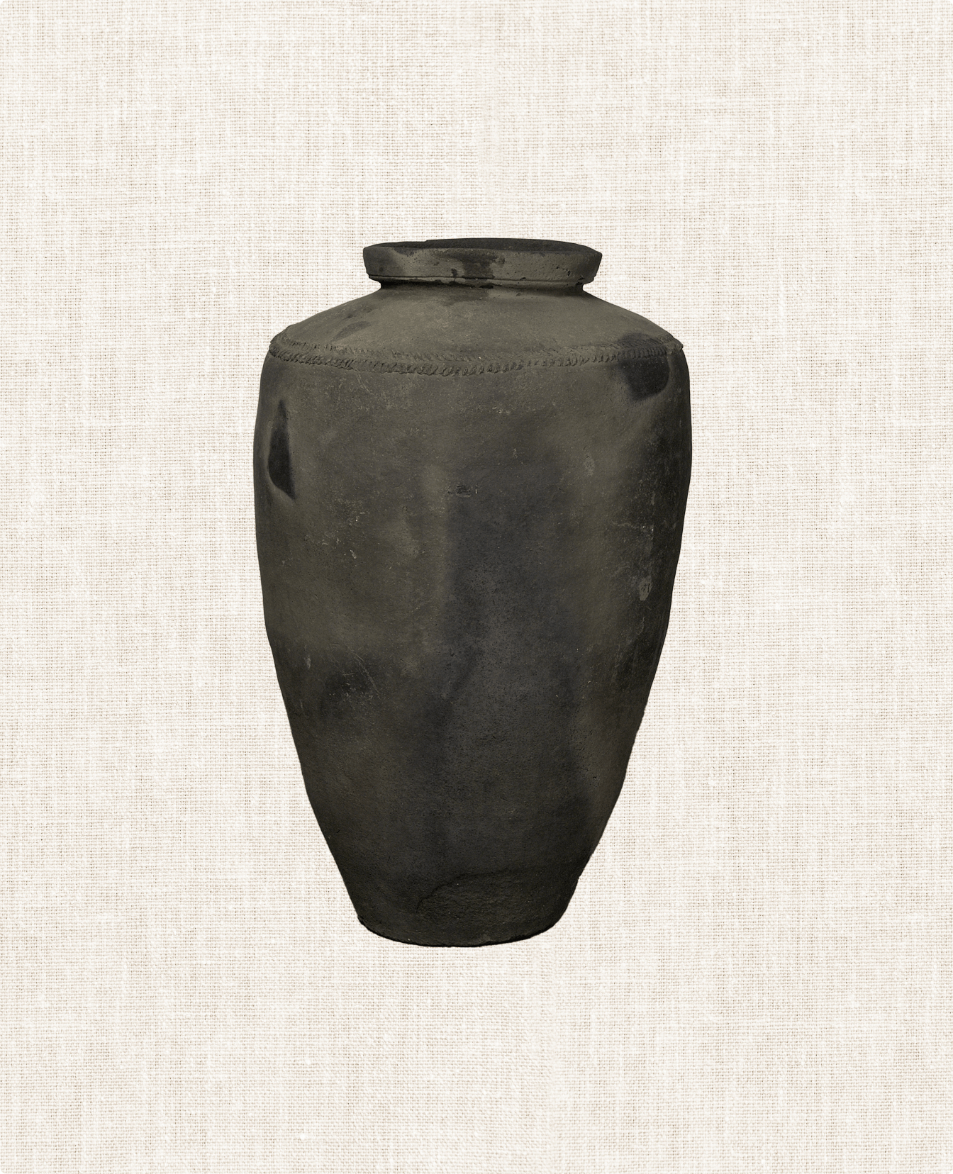 Vintage Grain Pot from India made of Clay