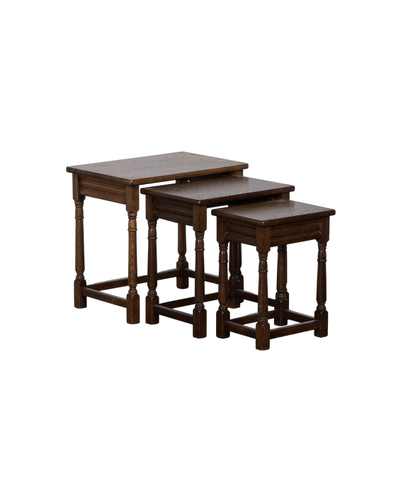 Barley Twist Nesting Tables - Set of 3