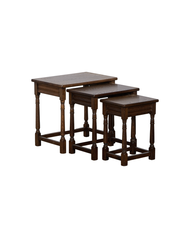 Barley Twist Nesting Tables - Set of 3