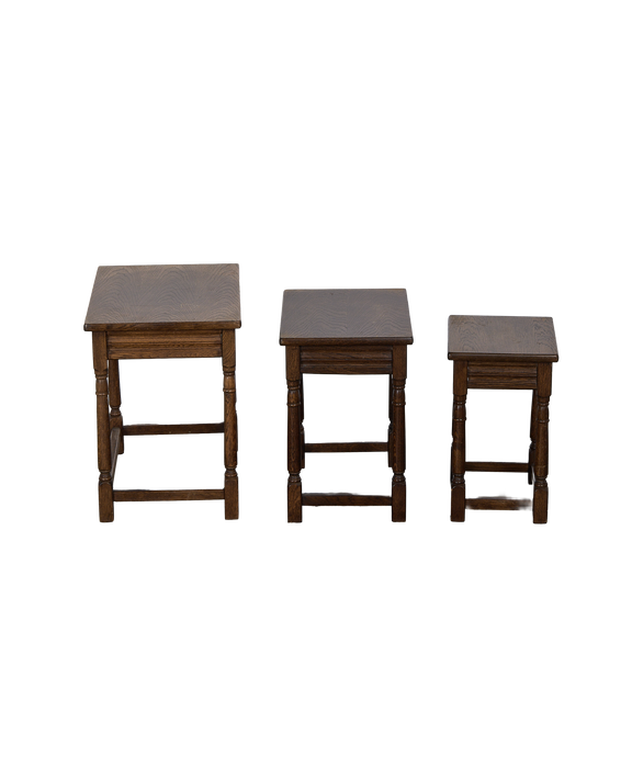 Barley Twist Nesting Tables - Set of 3