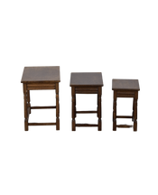 Barley Twist Nesting Tables - Set of 3