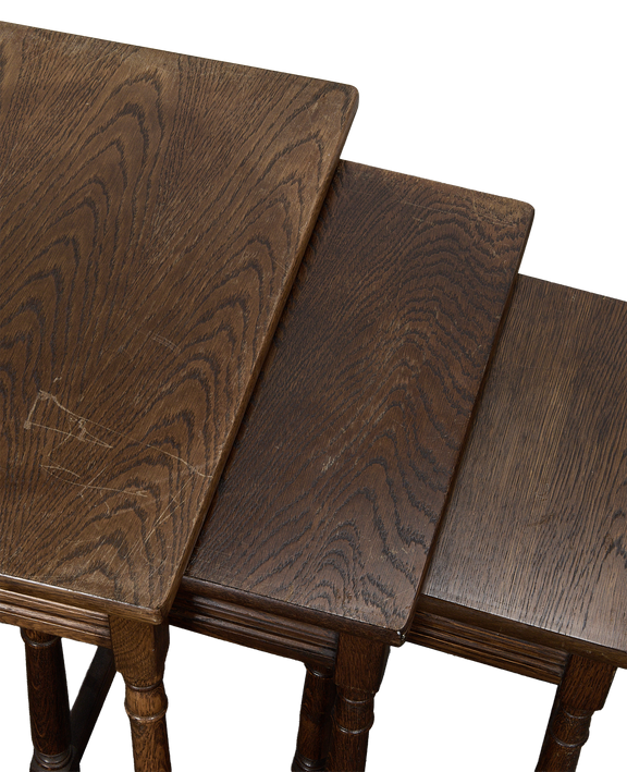 Barley Twist Nesting Tables - Set of 3