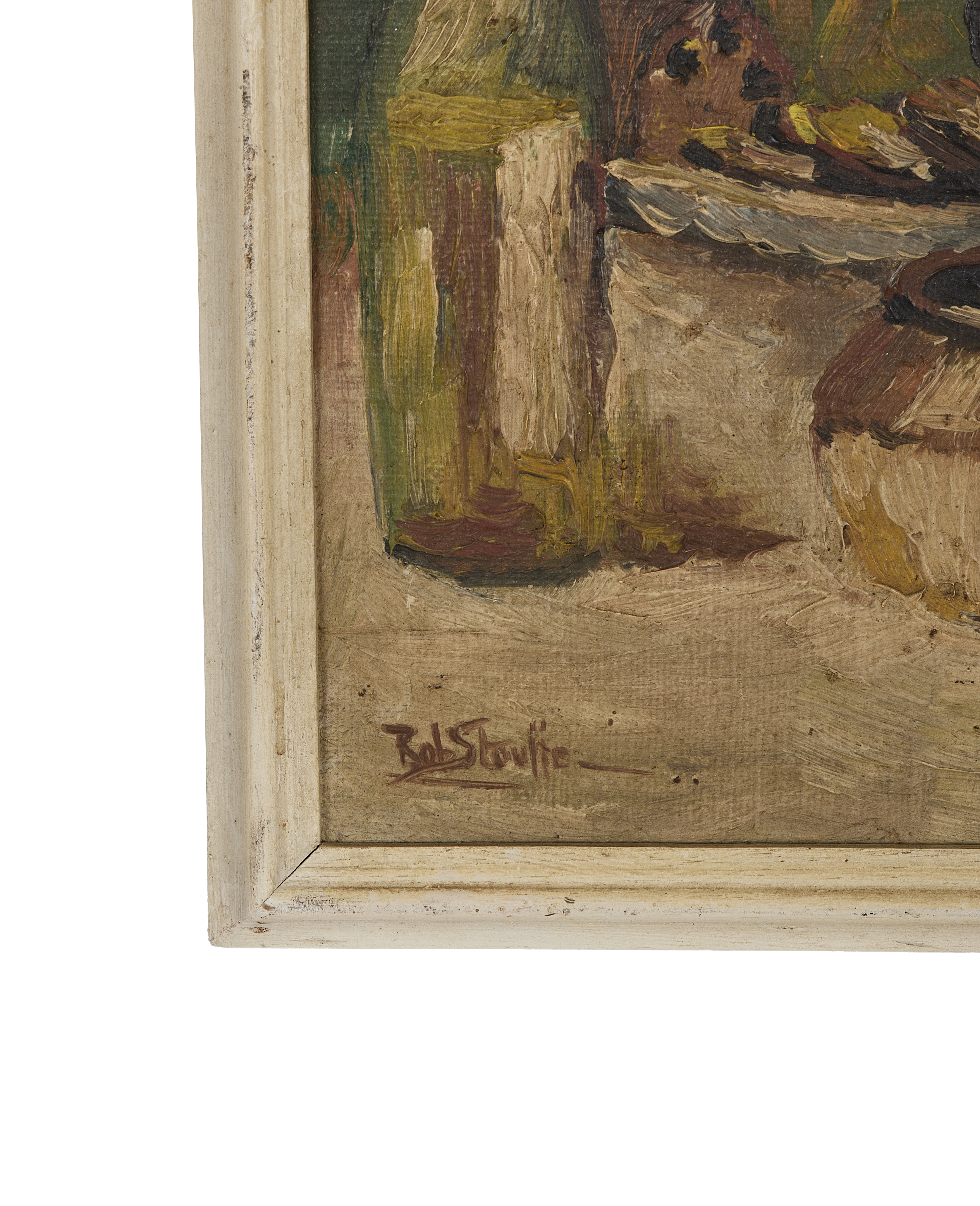 Vintage French still life painting, close-up of 