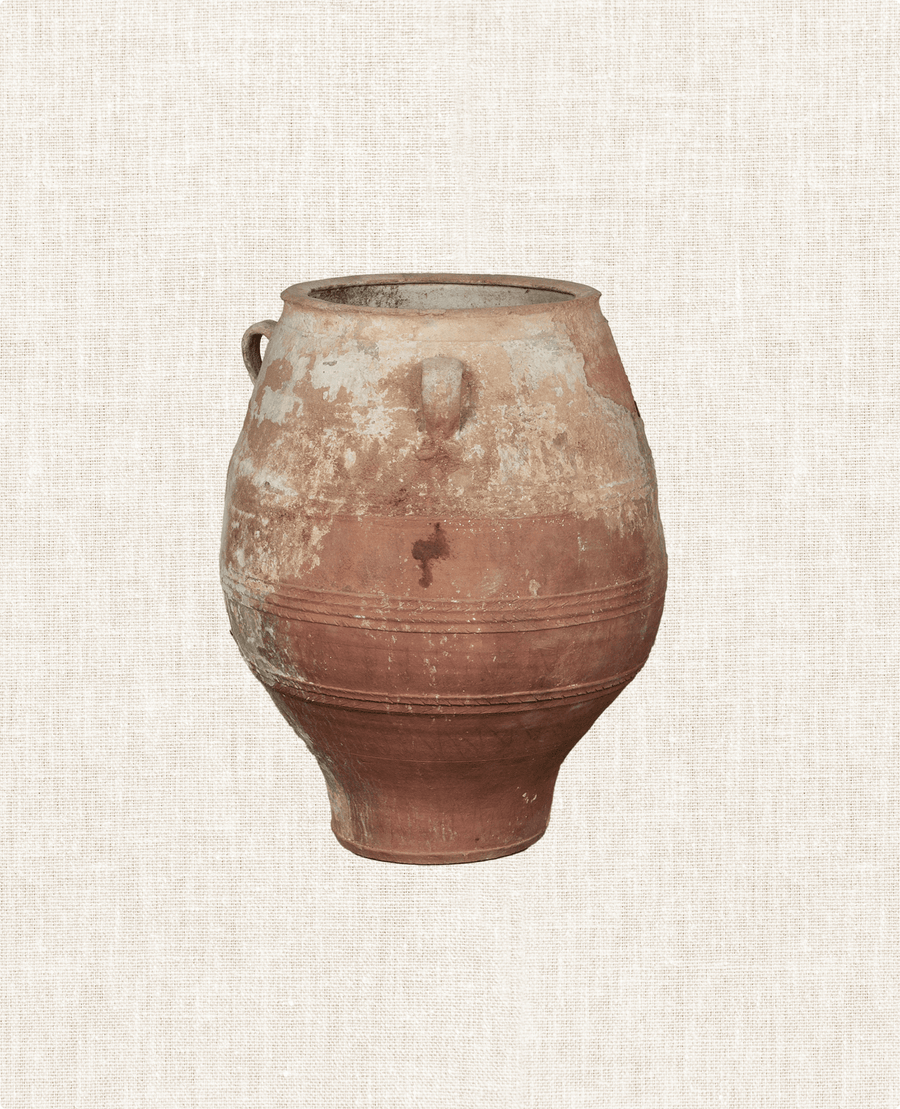 Antique Pithari Pot from Greece made of Clay