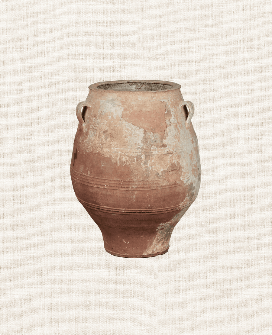 Antique Pithari Pot from Greece made of Clay