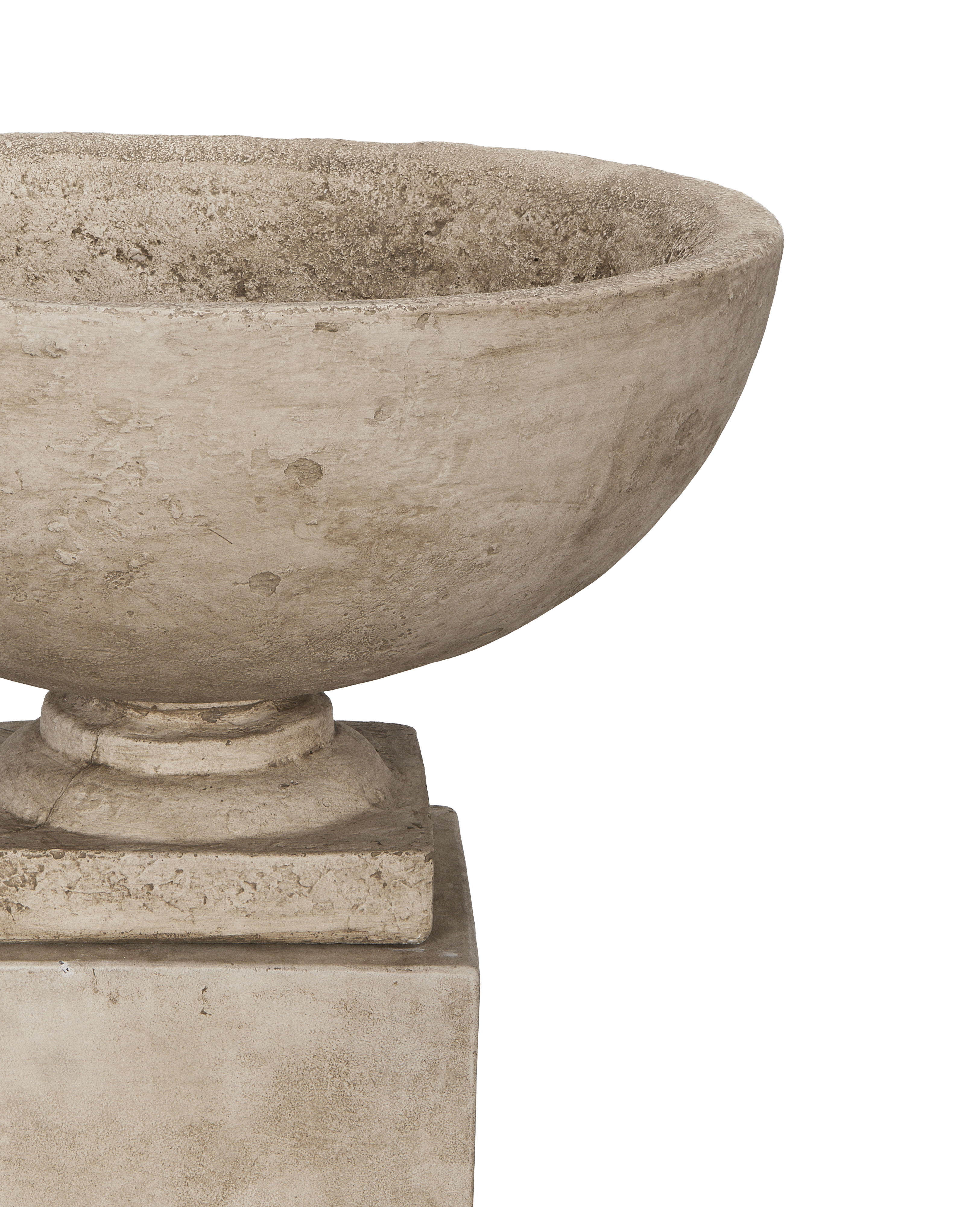 Luberon Pedestal Fountain, cast stone, detail
