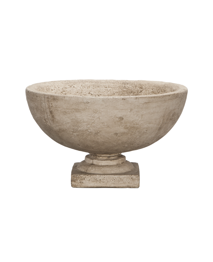 Luberon Tabletop Fountain, cast stone, front view