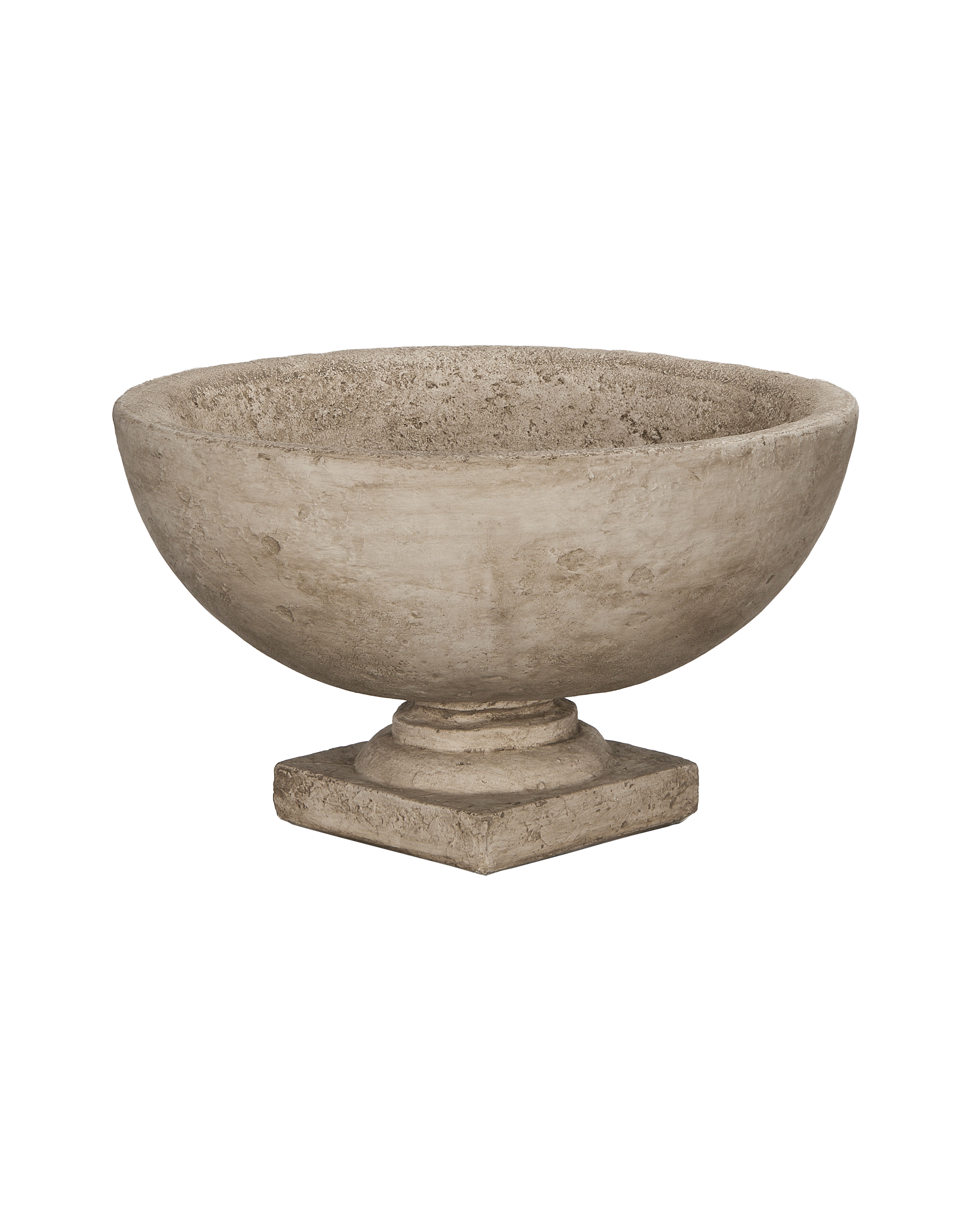 Luberon Tabletop Fountain, cast stone, three-quarter view