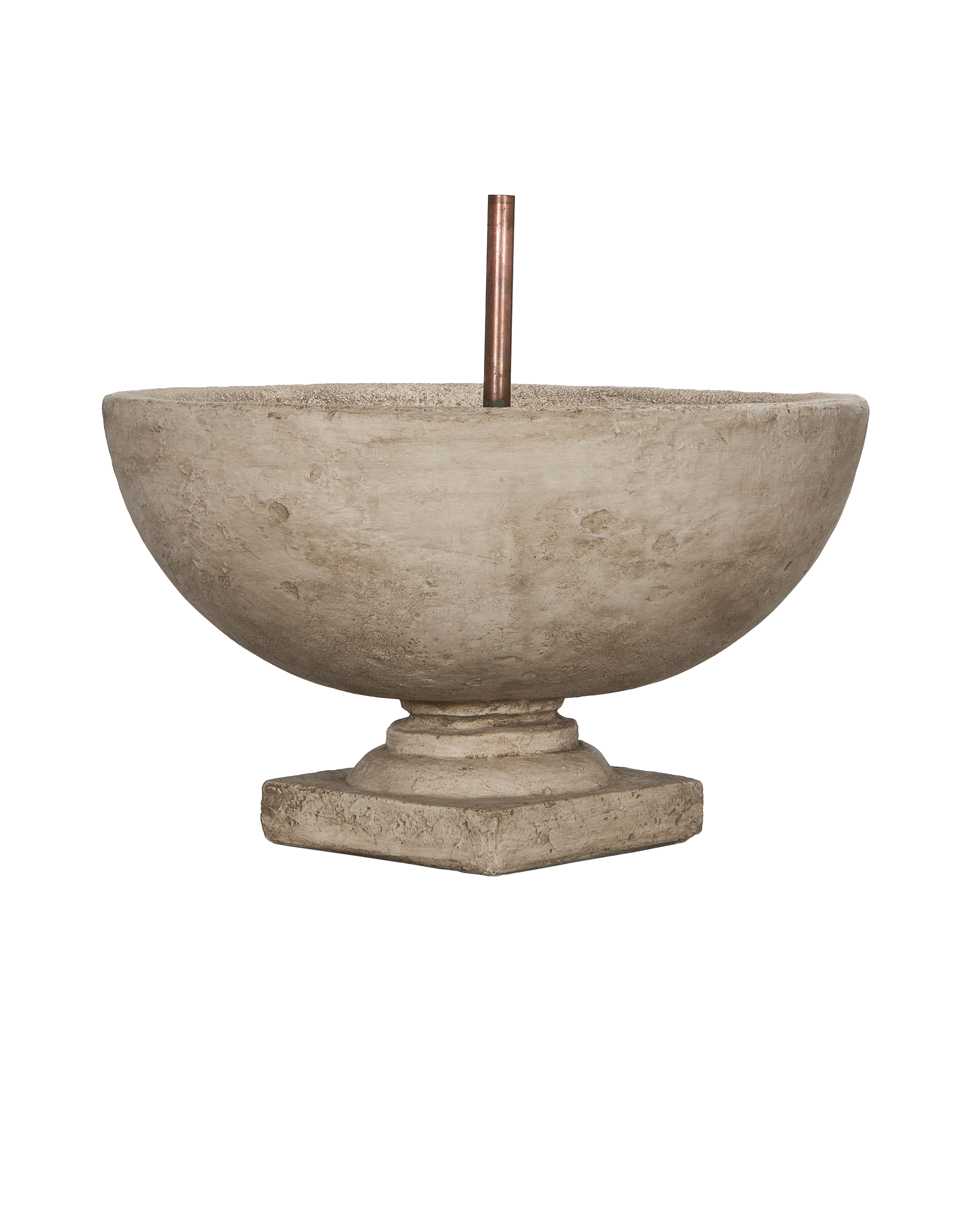 Luberon Tabletop Fountain, cast stone, front view