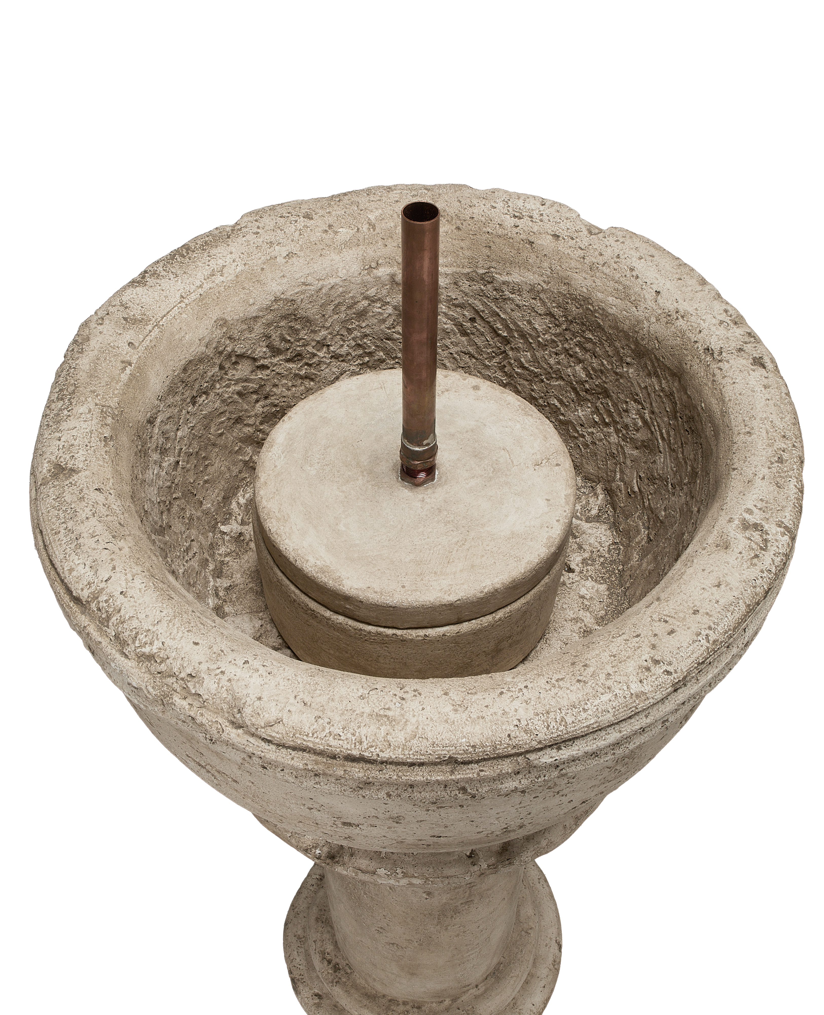 Tivoli Pedestal Fountain, cast stone, detail