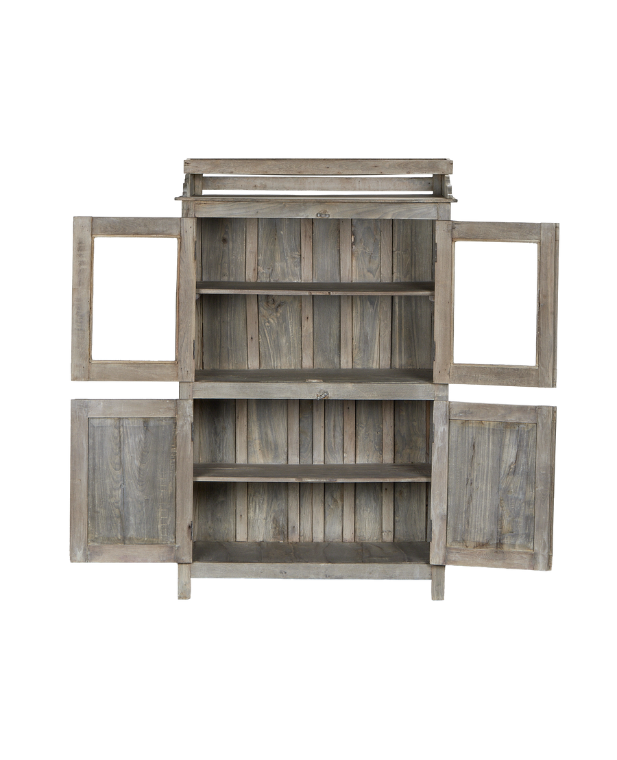 Wood Cabinet - Bleached detail view