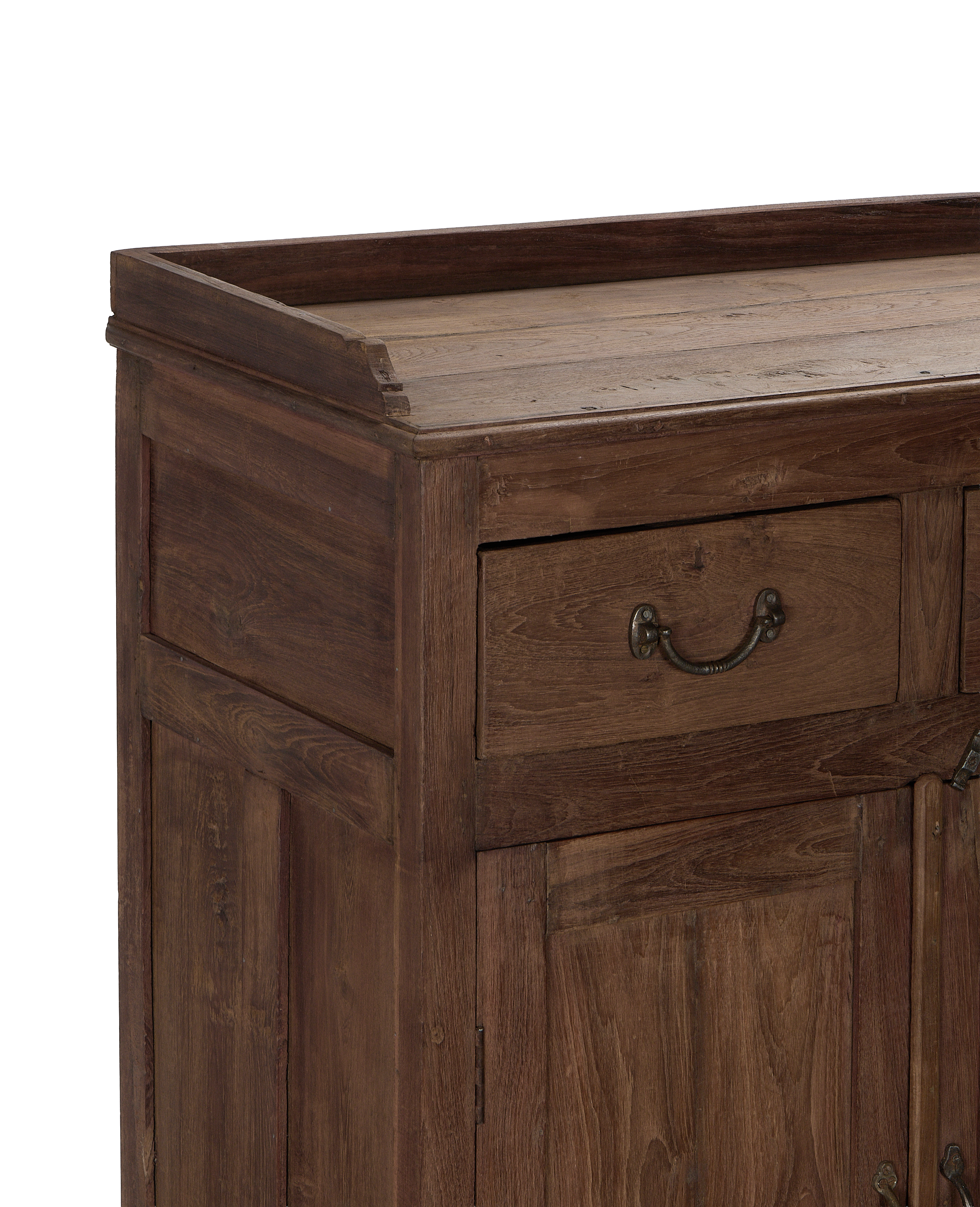 Wood Cabinet - Natural side view