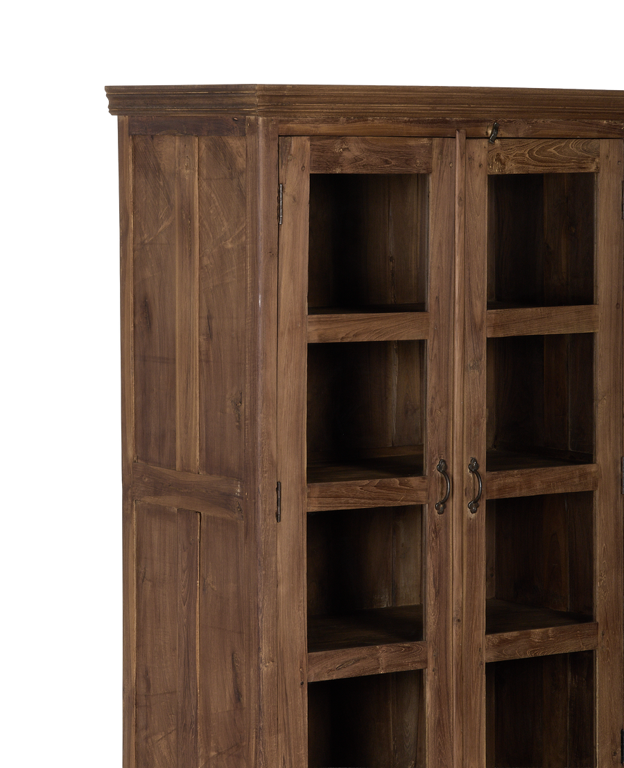 Wood Cabinet - Natural side view