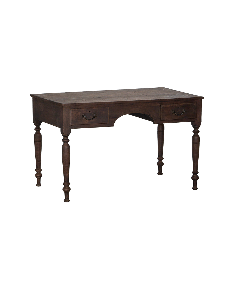 Wood Desk - Stained detail view
