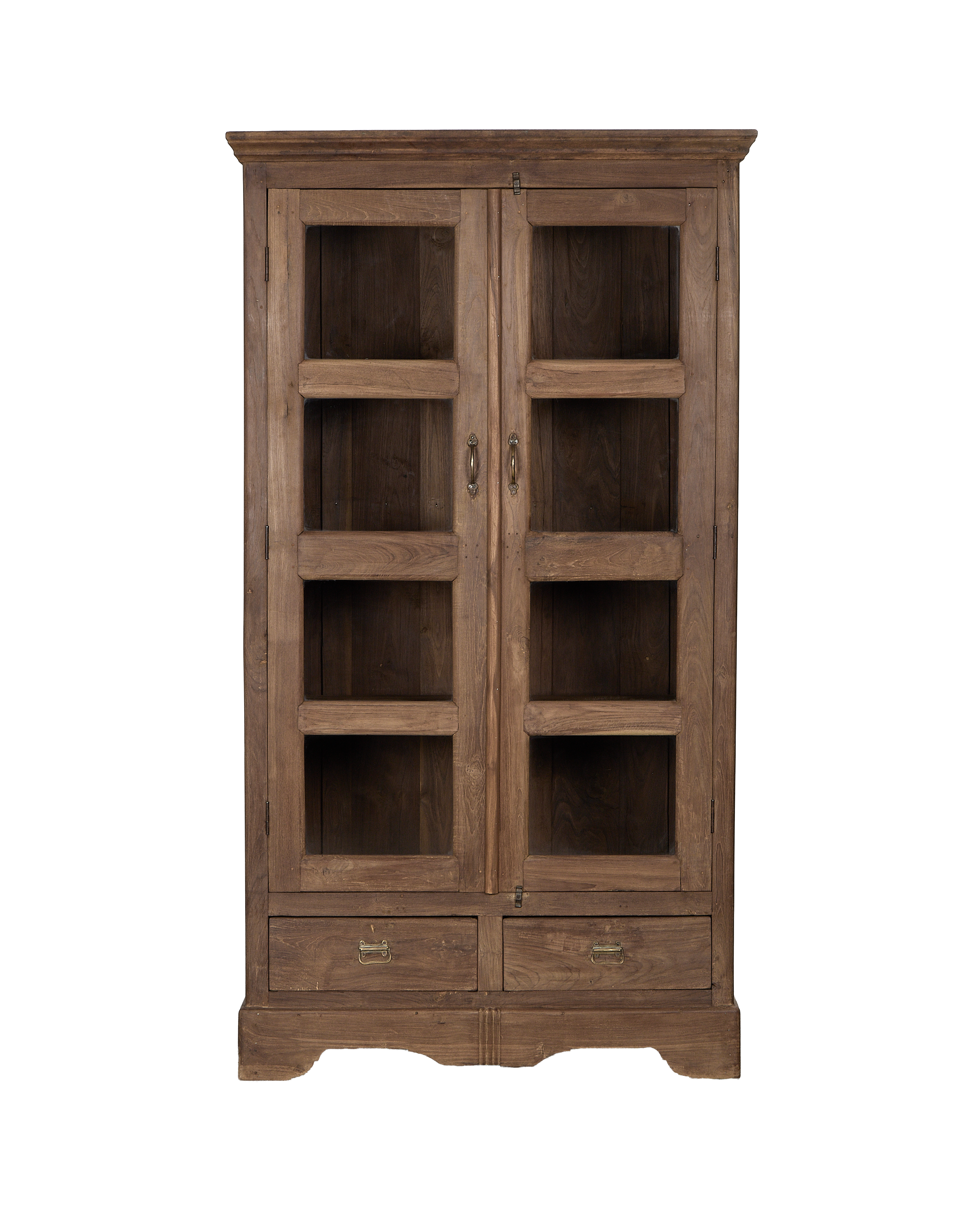 Wood Cabinet - Natural - oak - from India - vintage