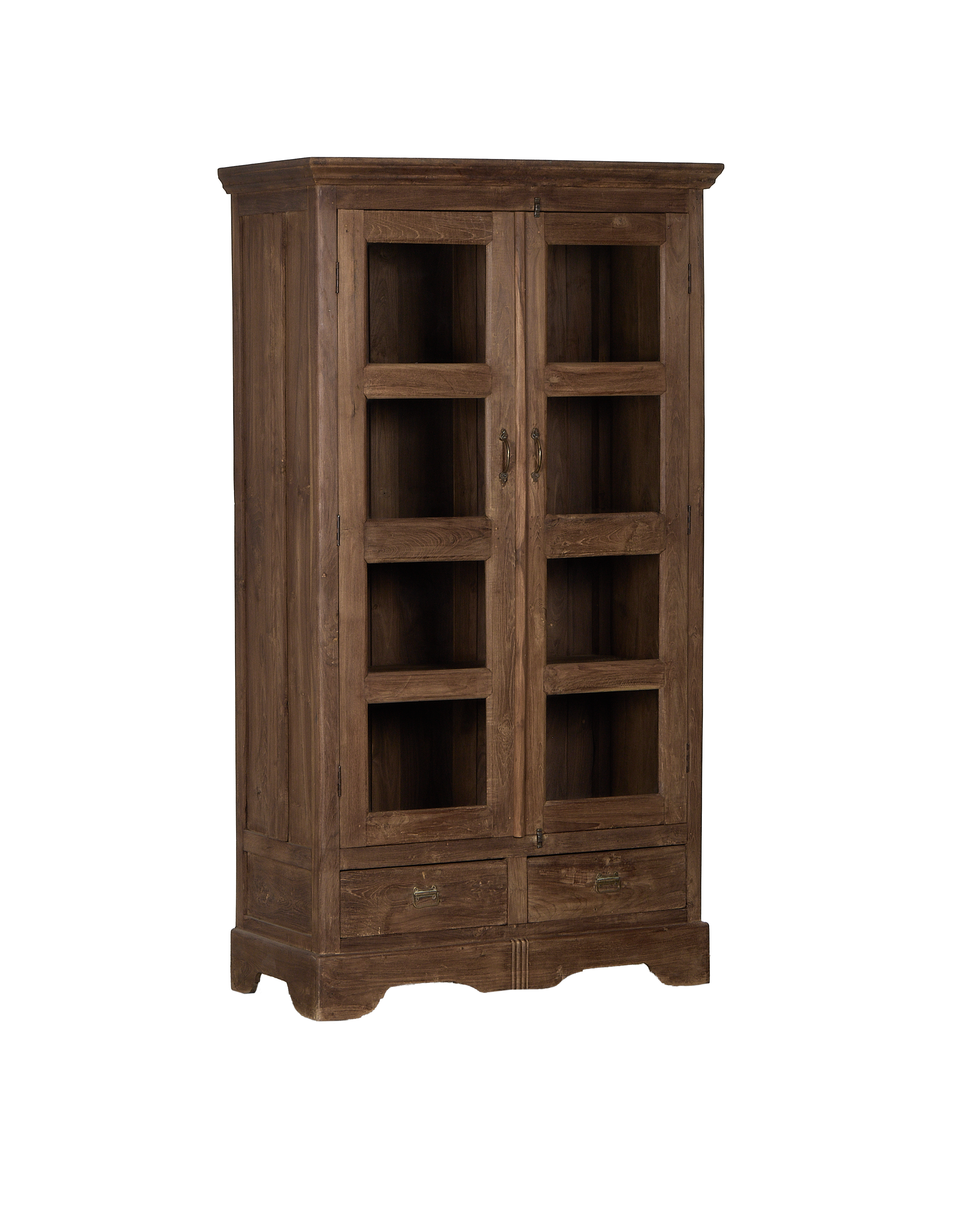 Vintage Indian oak cabinet