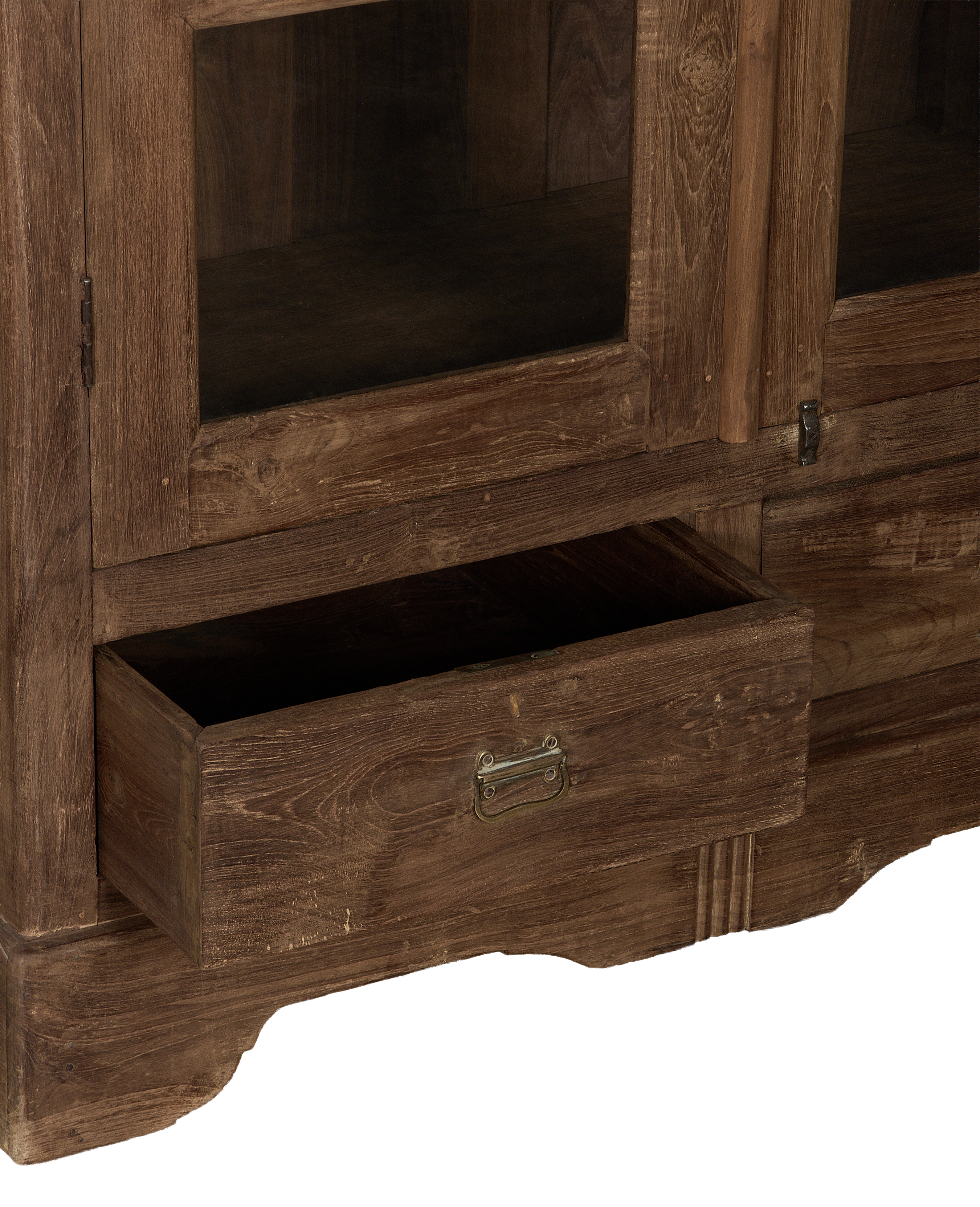 Wood Cabinet - Natural side view