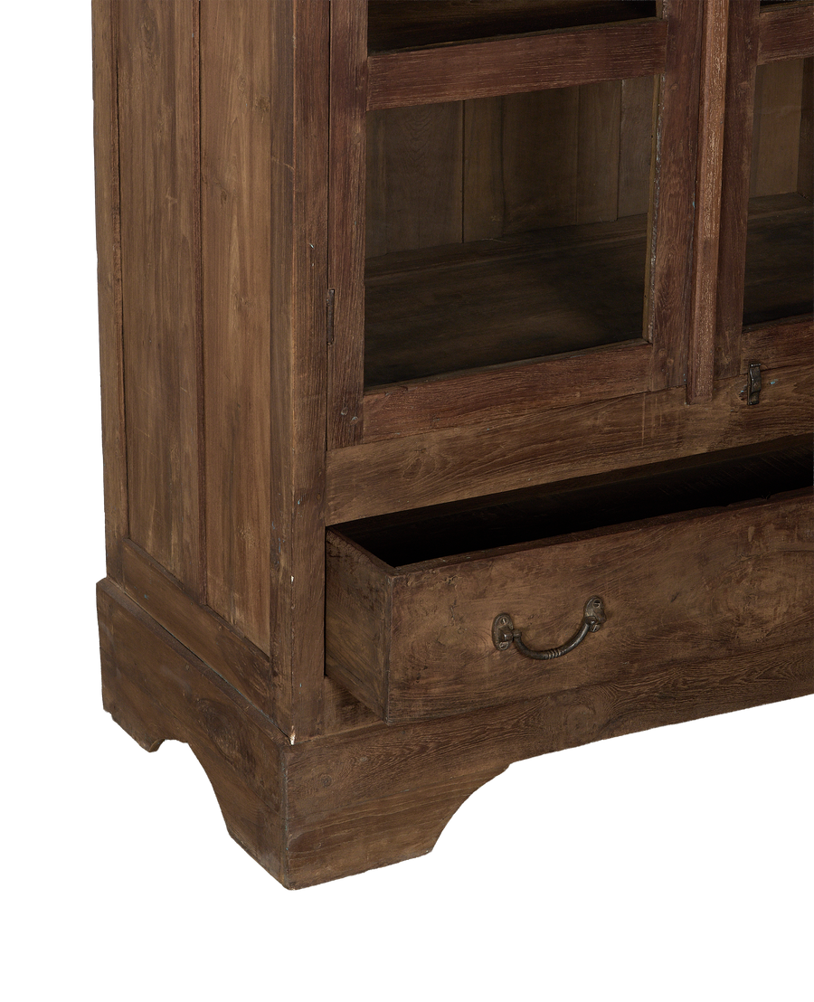 Vintage Indian oak cabinet