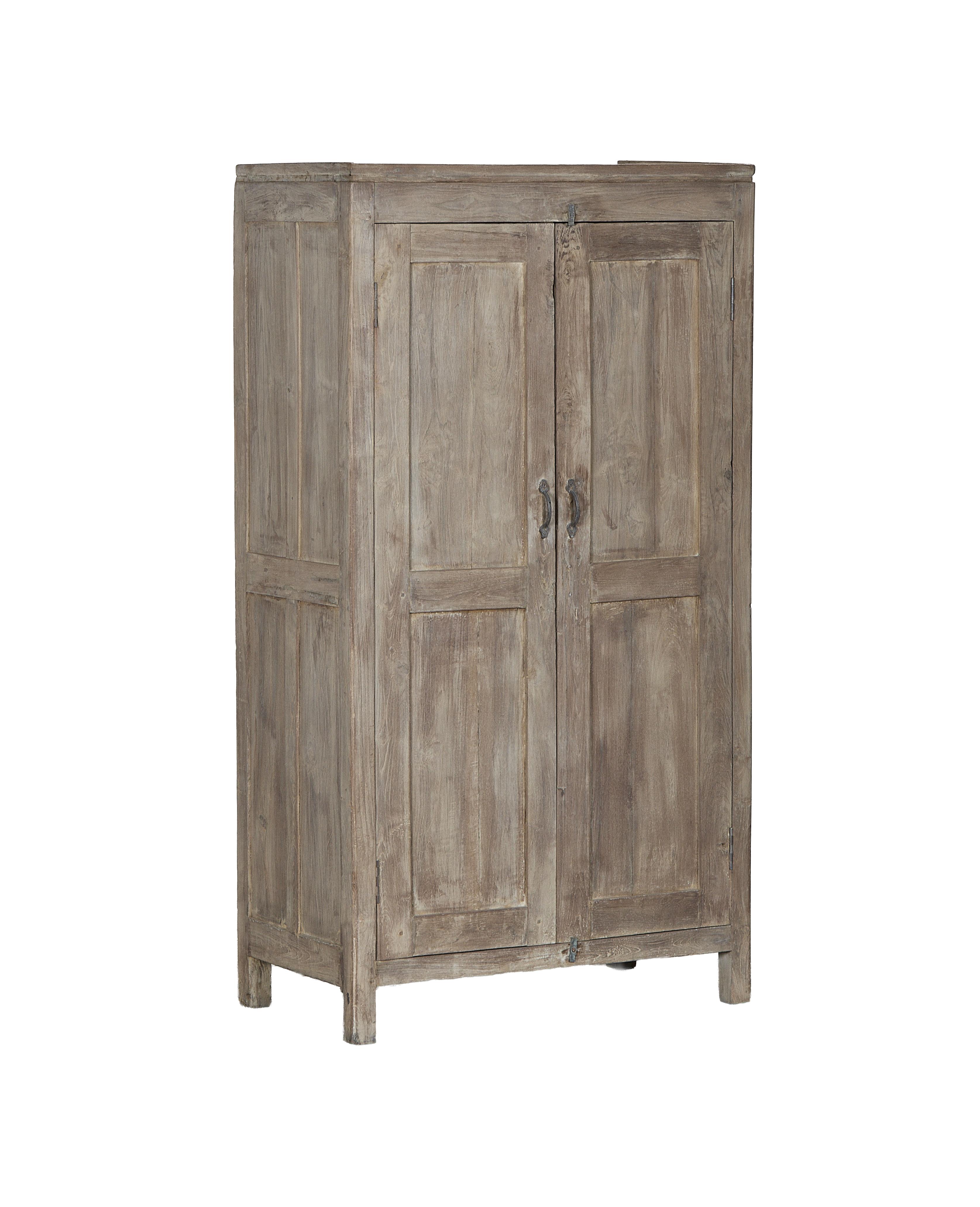 Wood Cabinet - Bleached alternate angle