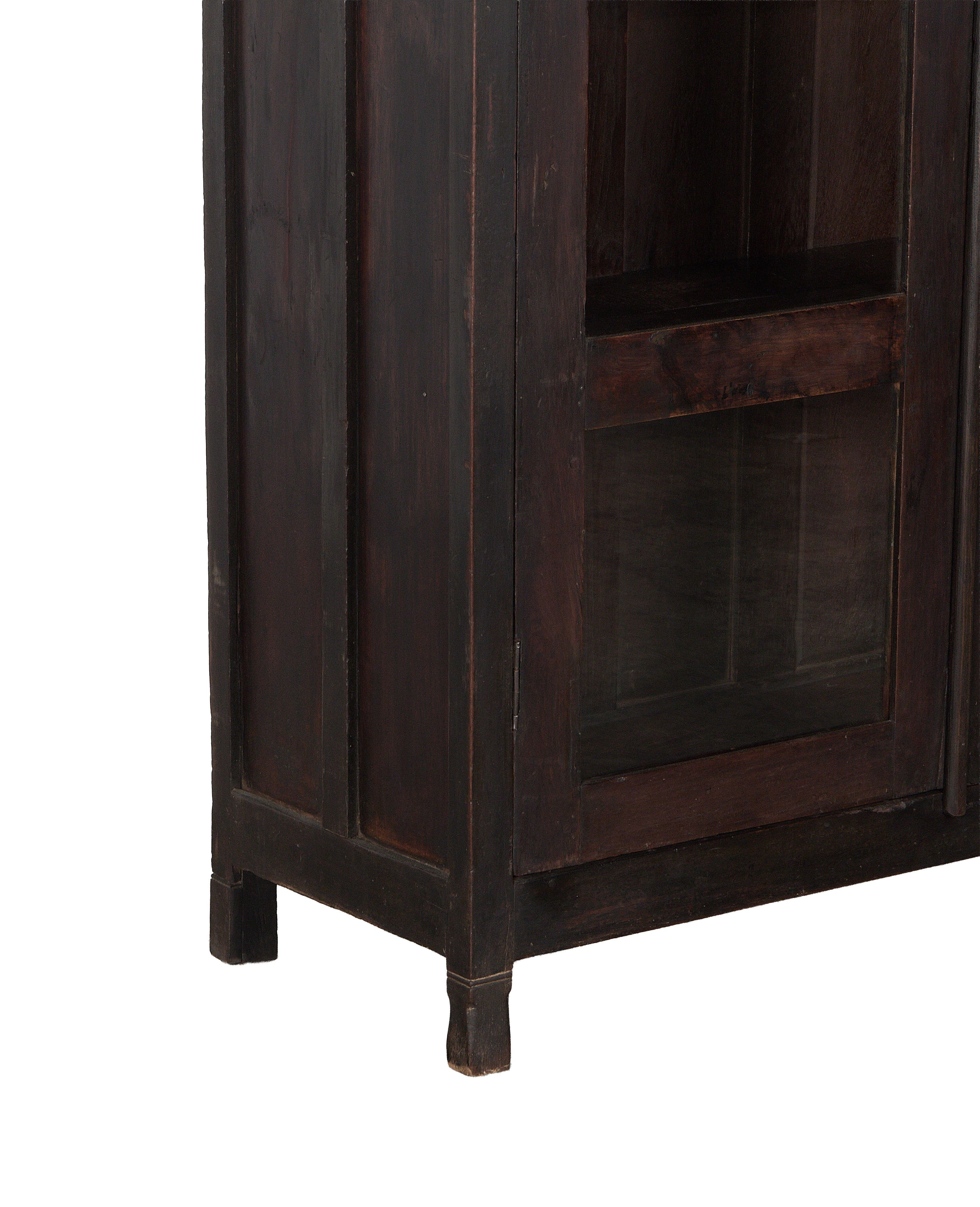 Wood Cabinet - Stained side view