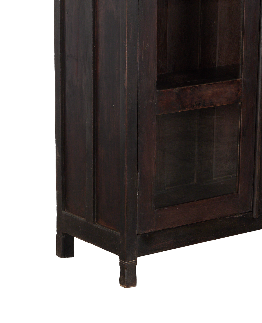 Wood Cabinet - Stained side view