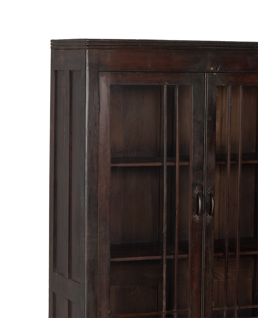 Vintage Indian oak cabinet