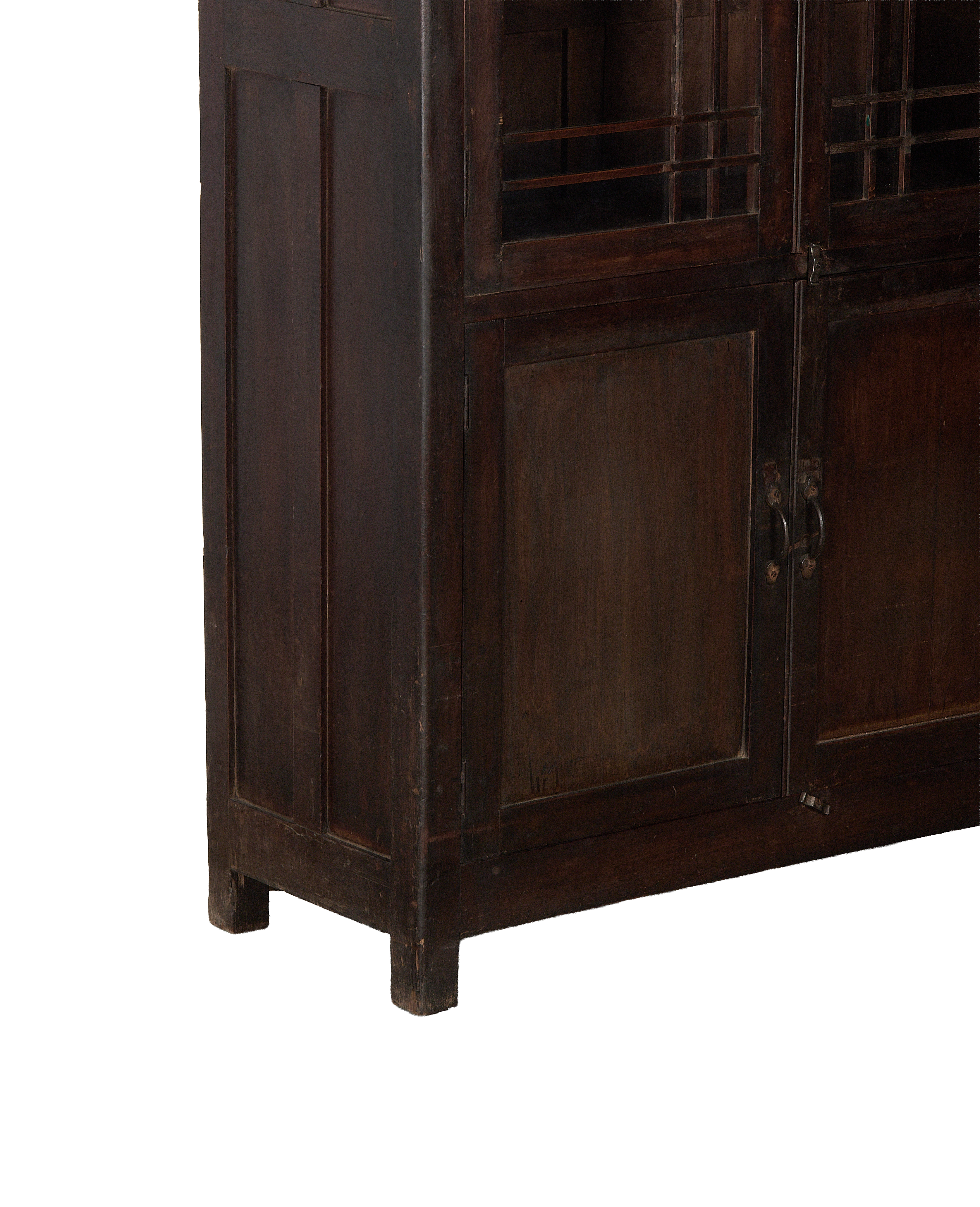 Wood Cabinet - Stained side view