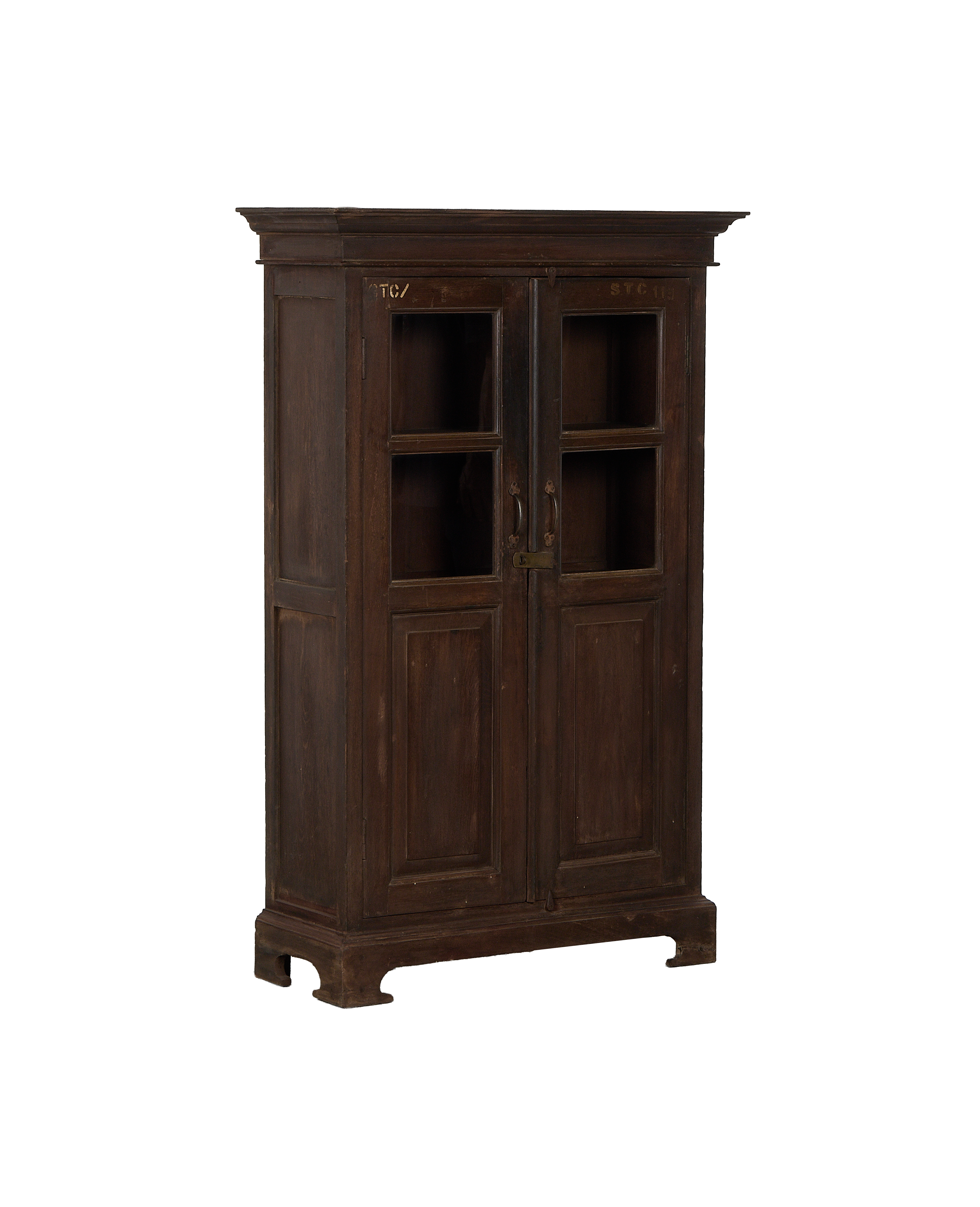 Vintage Indian oak cabinet