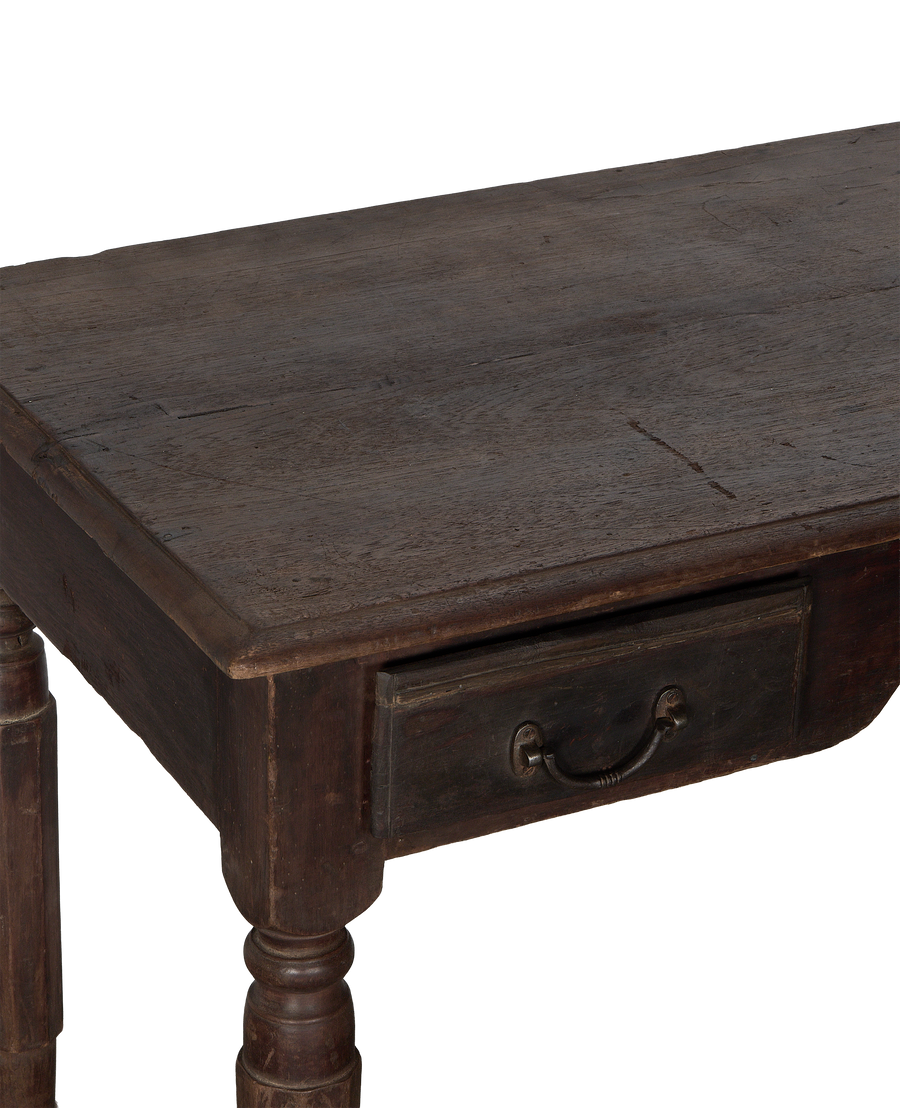 Wood Desk - Stained close-up