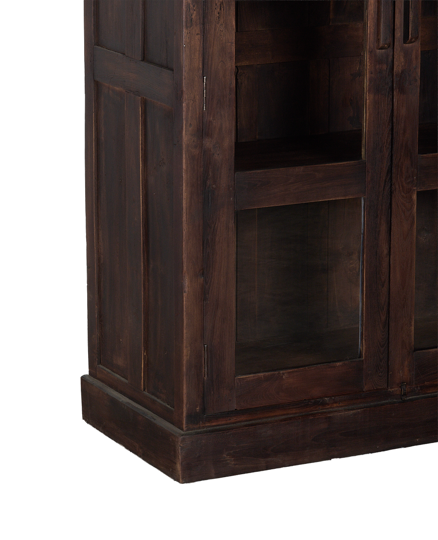 Wood Cabinet - Stained side view