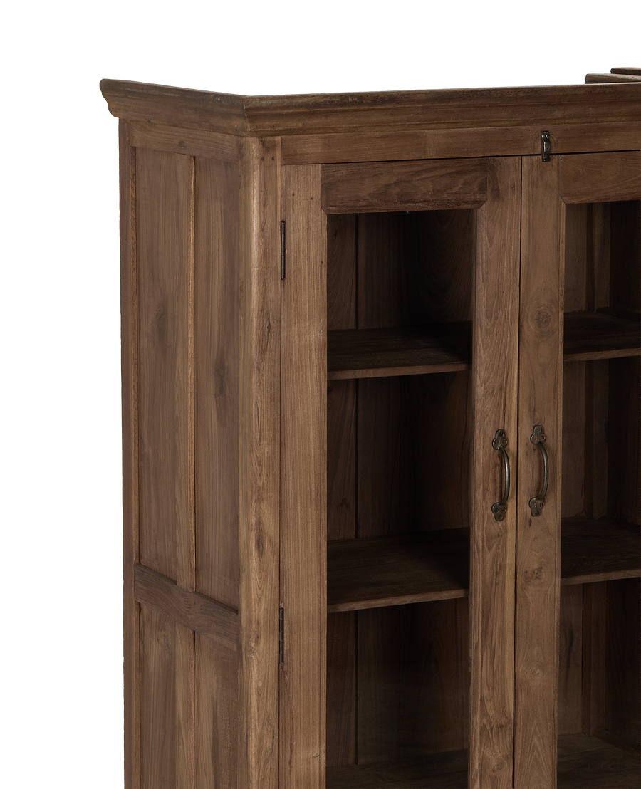 Wood Cabinet - Natural side view