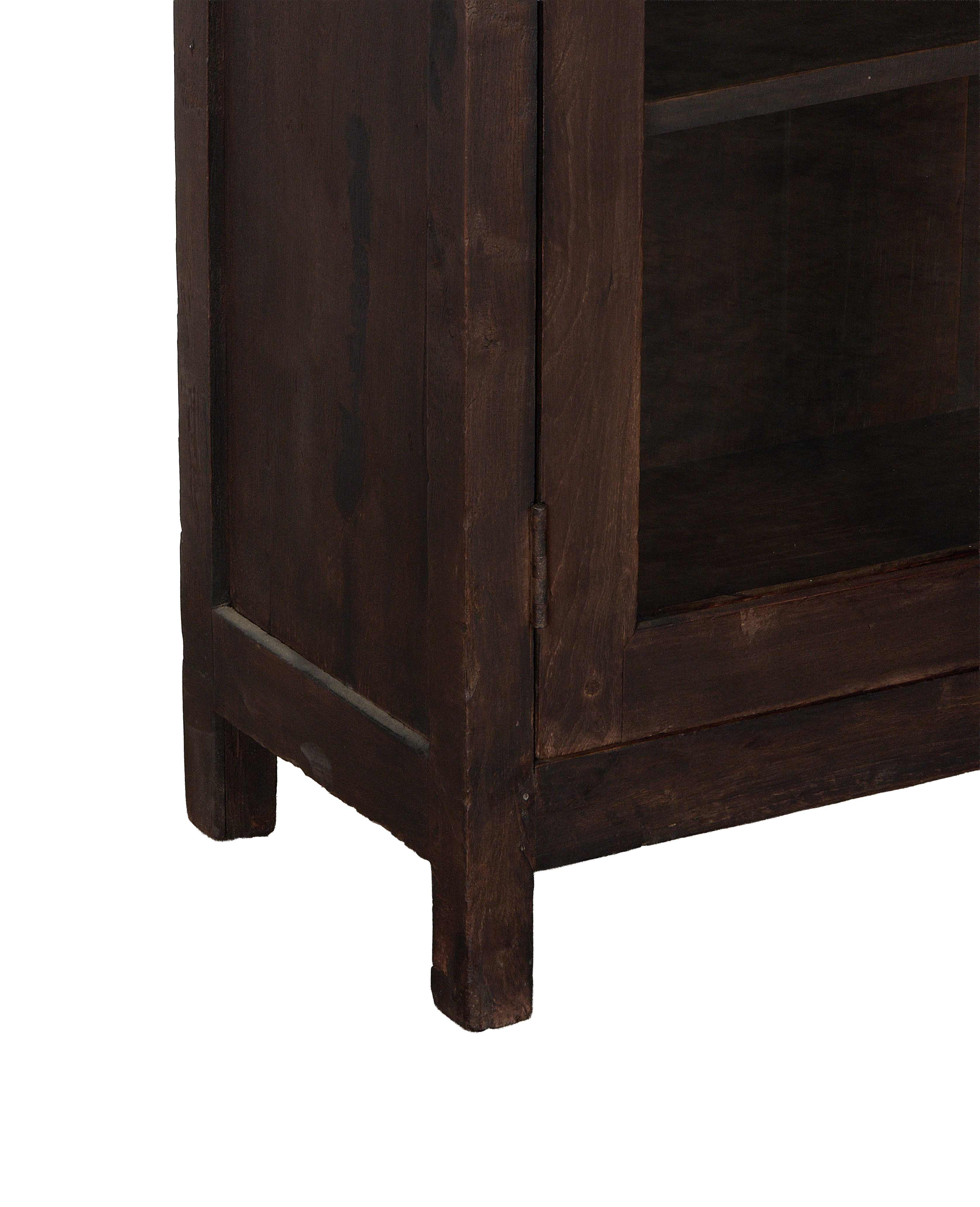 Wood Cabinet - Stained side view