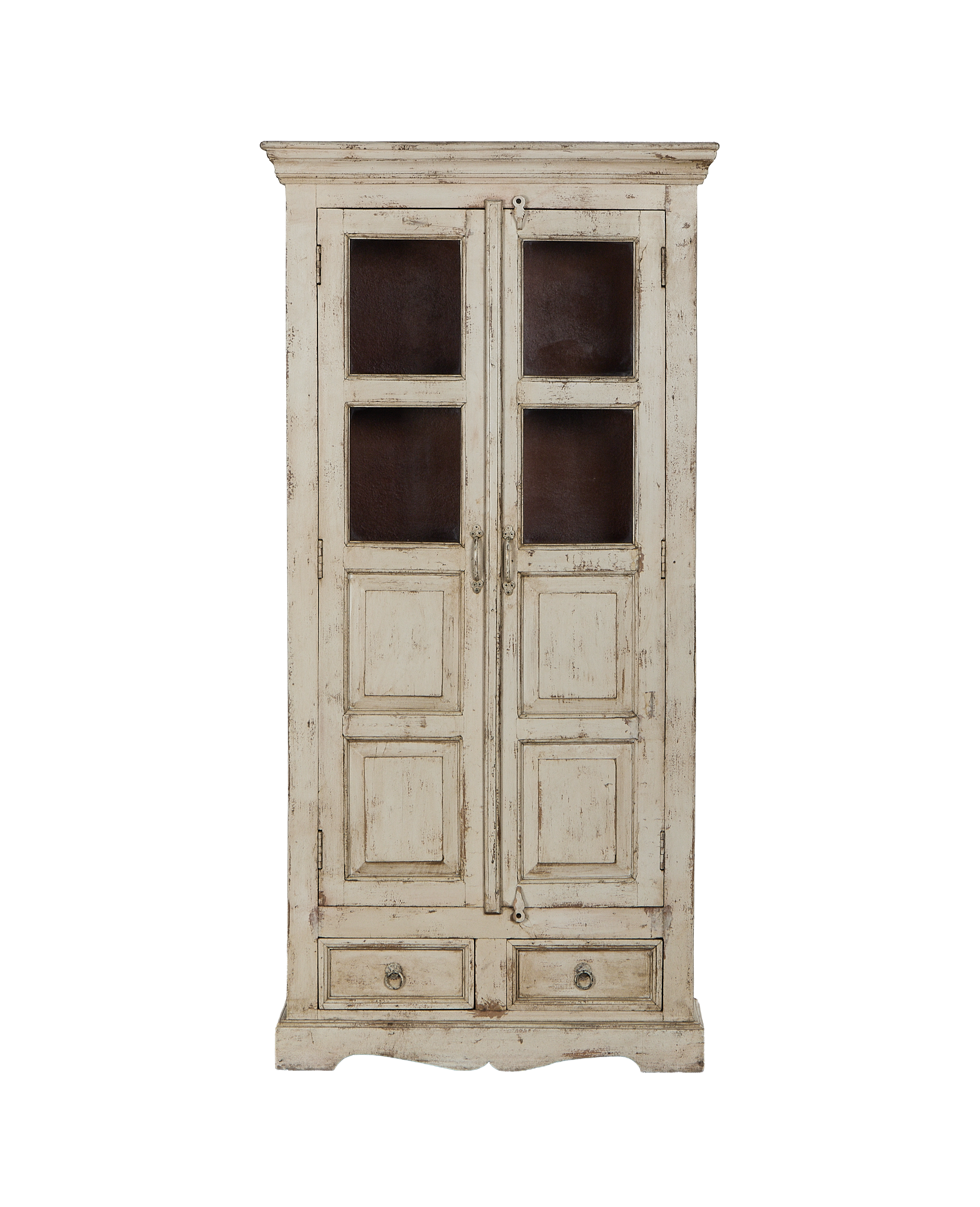 Vintage Indian oak cabinet
