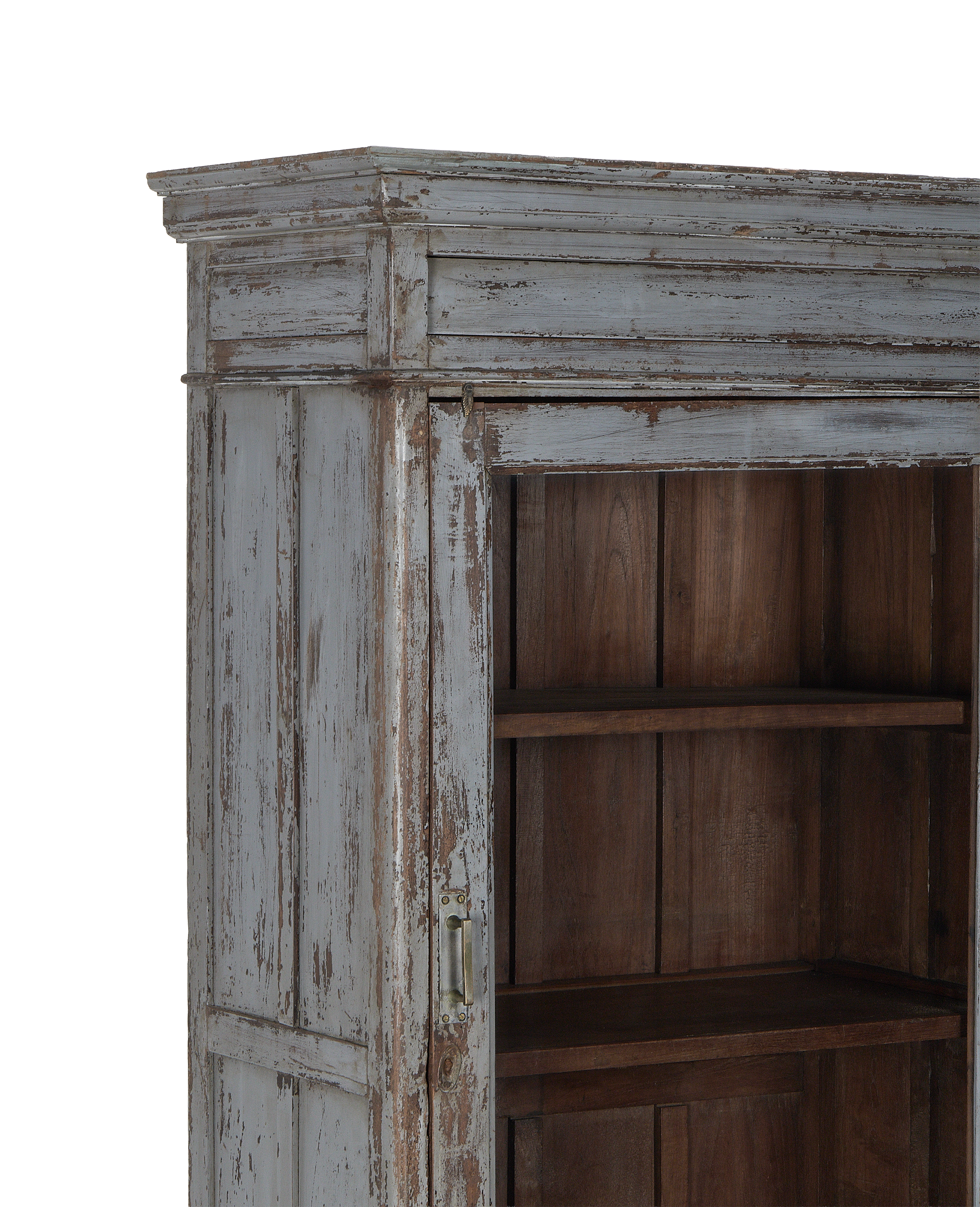 Vintage Indian oak cabinet