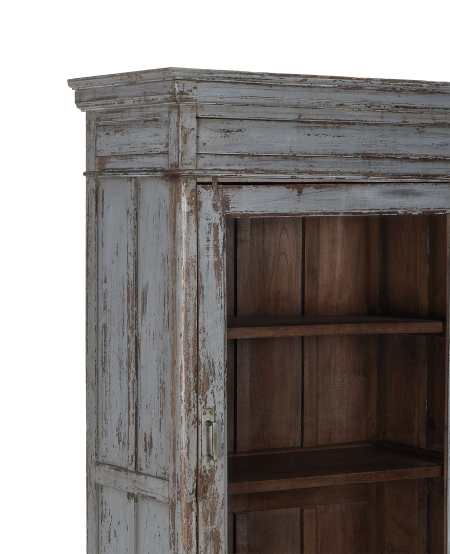 Vintage Indian oak cabinet