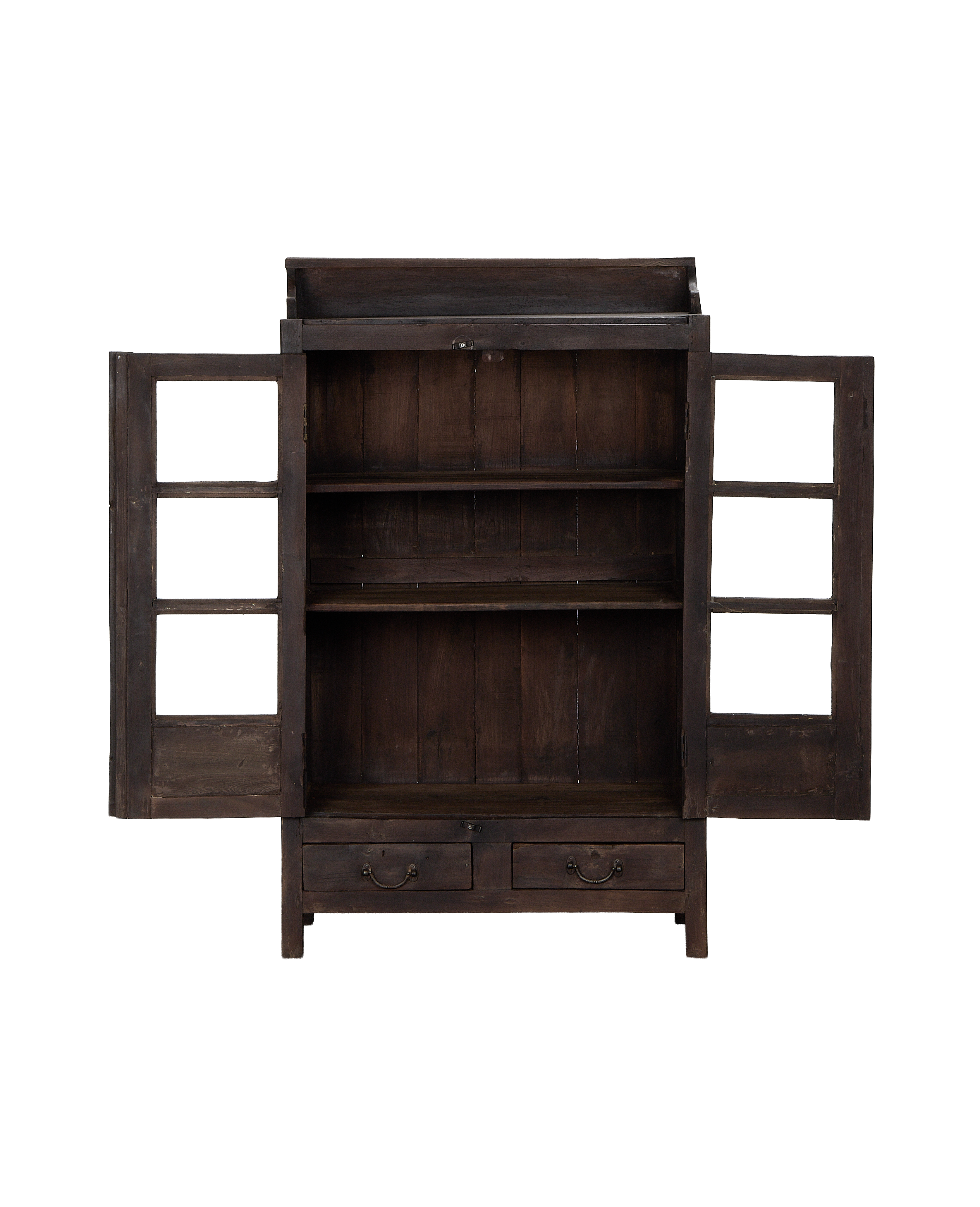 Wood Cabinet - Stained detail view
