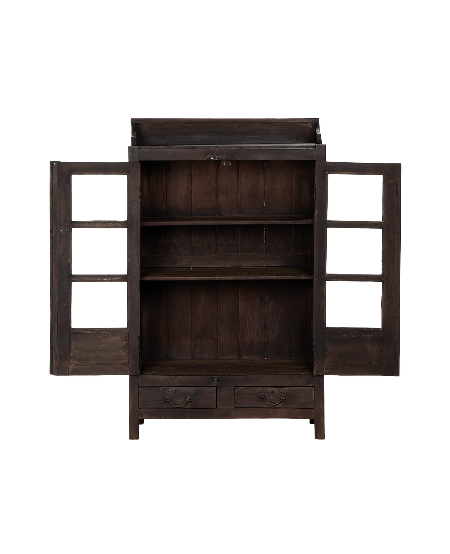 Wood Cabinet - Stained detail view