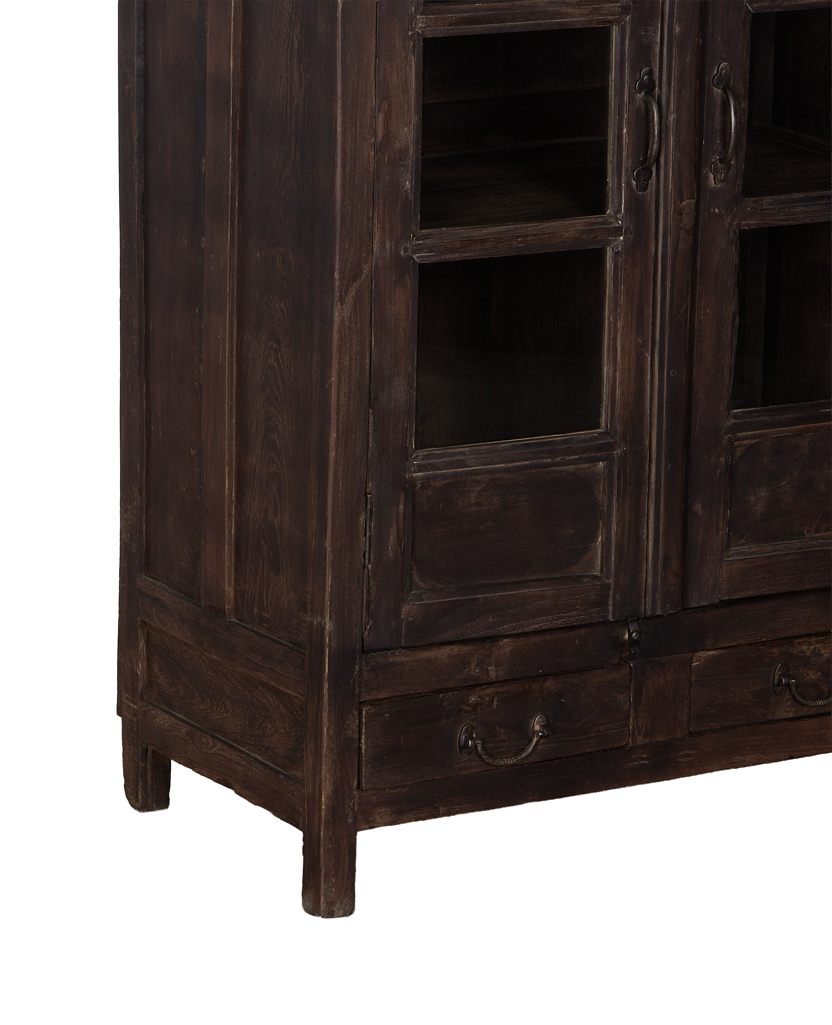 Vintage Indian oak cabinet
